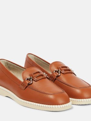 Loafers di pelle Hogan marrone
