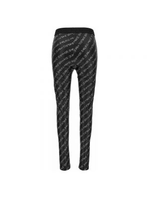 Leggings skinny con estampado Versace Jeans Couture negro