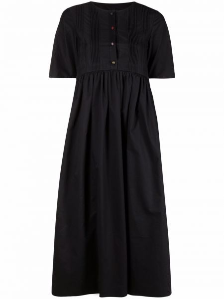 Vestido camisero plisado Azi.land negro