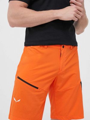 Pantaloni scurți cargo Salewa portocaliu