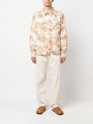 Jeansjacke mit print mit camouflage-print Marant beige