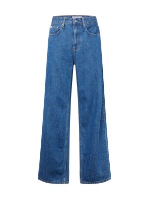 Jeans skinny large Calvin Klein Jeans bleu