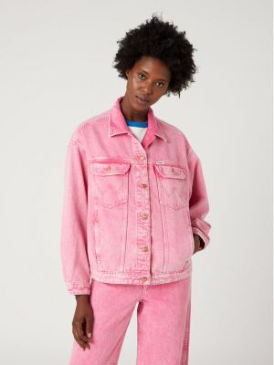 Laza szabású kabát Wrangler rózsaszín
