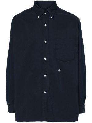 Siuvinėta marškiniai Nanamica mėlyna