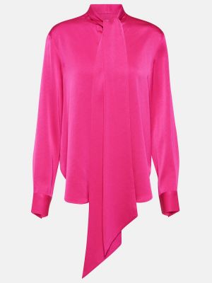 Сатенена блуза Alex Perry розово
