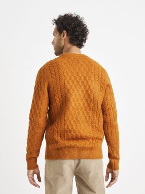 Пуловер Celio оранжево