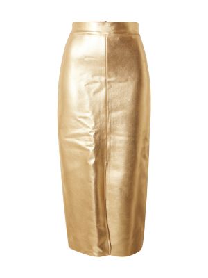 Suknja Karen Millen zlatna
