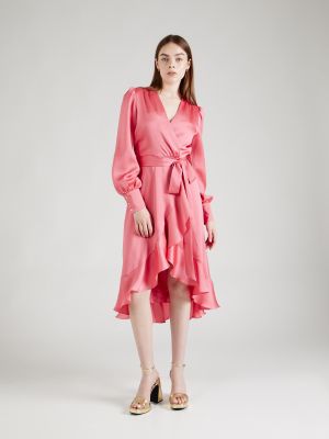 Priliehavé šaty Swing ružová
