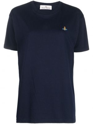 Bavlnené tričko Vivienne Westwood modrá