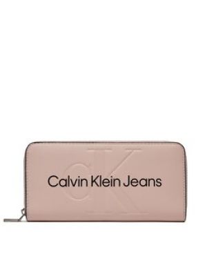 Peněženka na zip Calvin Klein Jeans růžová