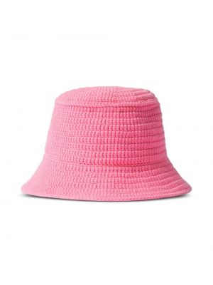 Mütze mit stickerei Burberry pink
