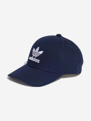 Pamučna kapa s printom Adidas Originals plava
