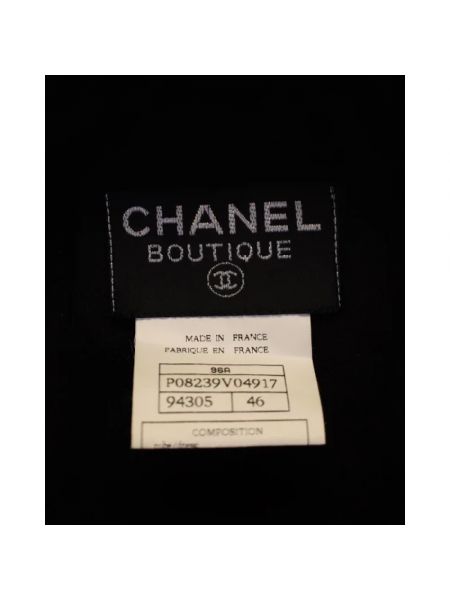 Abrigo Chanel Vintage negro