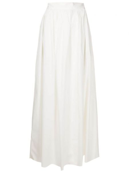 Πλισέ φούστα με σχισμή Adriana Degreas λευκό