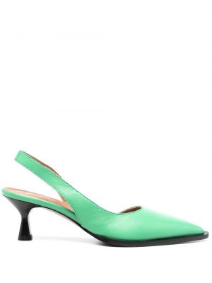 Полуотворени обувки с отворена пета Atp Atelier зелено