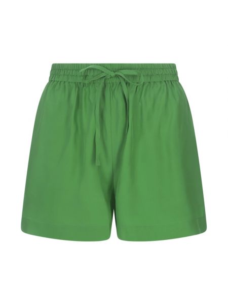 Jedwabne spodnie Parosh zielone