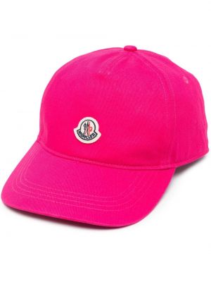 Cappello con visiera Moncler rosa