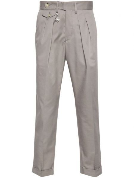 Pantalon chino plissé Manuel Ritz gris