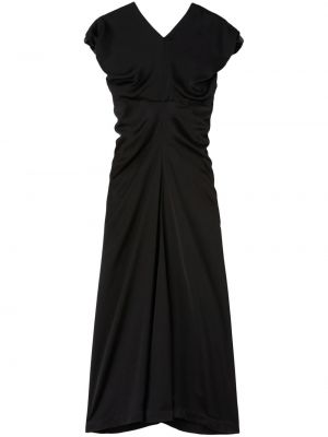 Σατέν βραδινό φόρεμα Jil Sander μαύρο