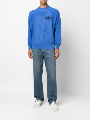 Sweatshirt mit print Aries blau