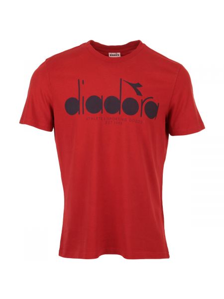 Koszulka z krótkim rękawem Diadora czerwona
