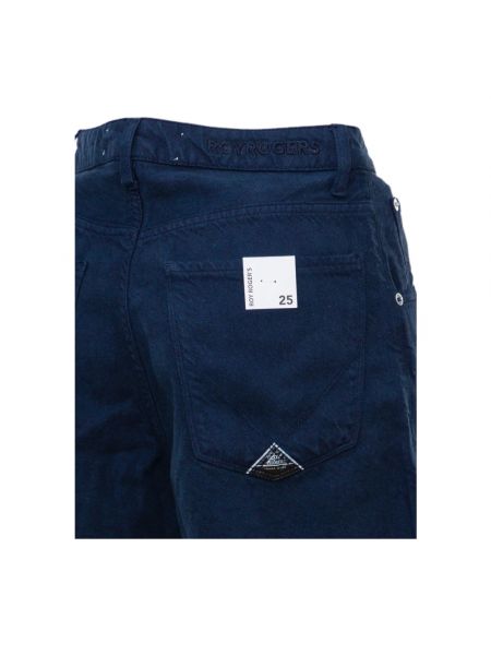 Pantalones cortos vaqueros de cintura alta Roy Roger's azul