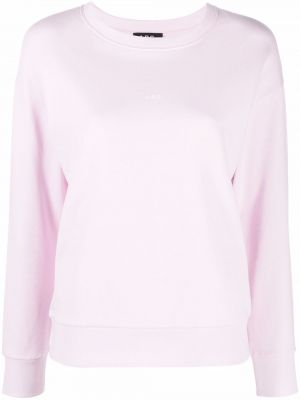 Sweatshirt mit rundhalsausschnitt A.p.c. pink