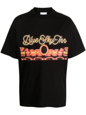 T-shirt di cotone con stampa Blue Sky Inn