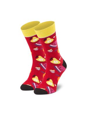 Pikčaste nogavice Dots Socks rdeča