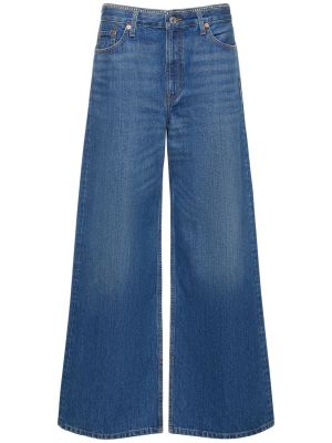 Bavlněné džíny relaxed fit Re/done modré