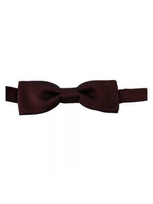 Jedwabny krawat Dolce And Gabbana fioletowy