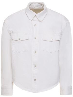 Bavlnená rifľová košeľa Wardrobe.nyc čierna
