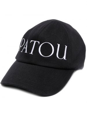 Haftowana czapka z daszkiem Patou czarna