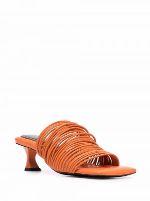 Sandales en cuir Proenza Schouler orange