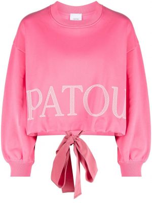 Różowa bluza z nadrukiem Patou