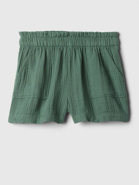 Mušelínové šortky Gap zelená