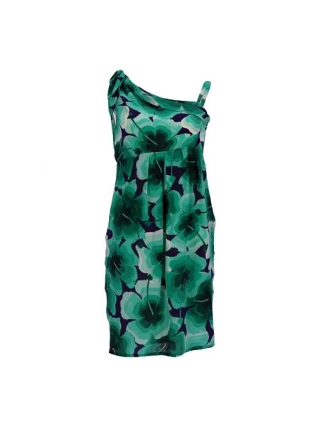 Jedwabna sukienka Moschino Pre-owned zielona