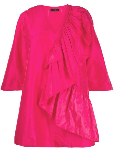 Vestido con volantes Stine Goya rosa