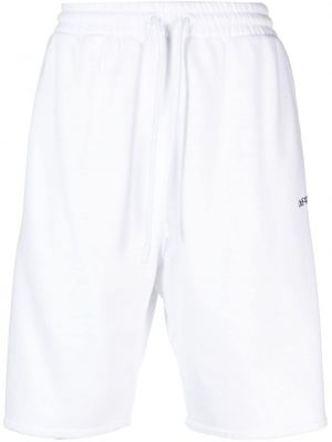 Pantaloni scurți din bumbac Off-white alb