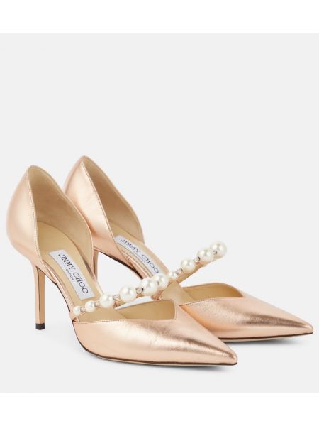 Lær pumps Jimmy Choo rosa