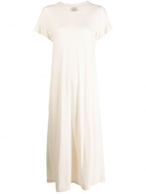 Μεταξωτή μίντι φόρεμα Baserange λευκό