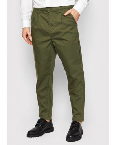 Pantalon chino large Only & Sons vert