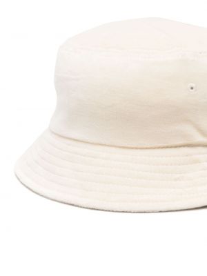Haftowany kapelusz bawełniany Sporty And Rich biały