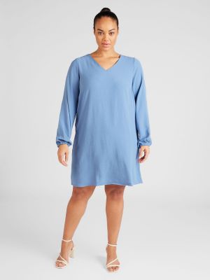 Košeľové šaty Vero Moda Curve modrá