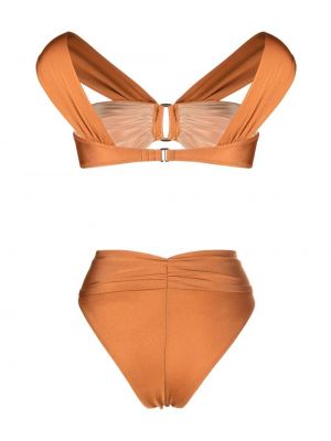 Bikiny s přezkou Noire Swimwear oranžové