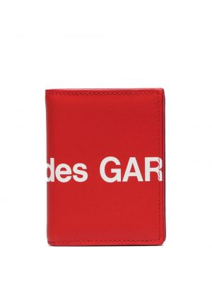Portafoglio con stampa Comme Des Garçons Wallet rosso