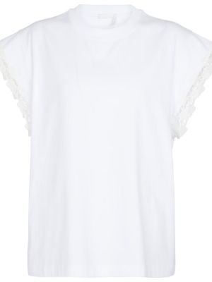 Camicia con ricamo Chloã©, bianco