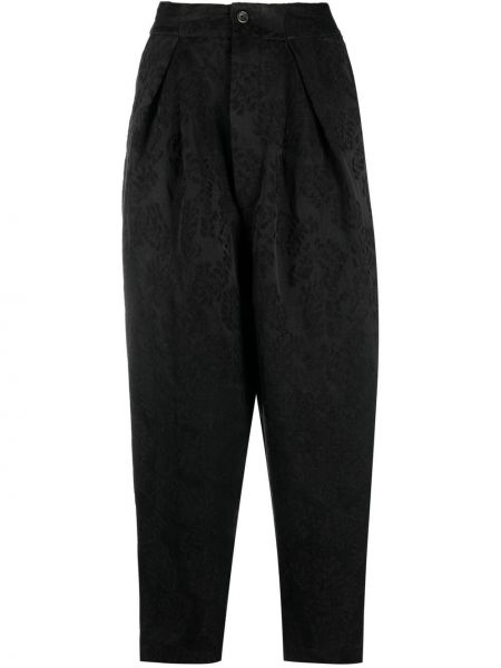 Pantaloni in tessuto jacquard Uma Wang nero