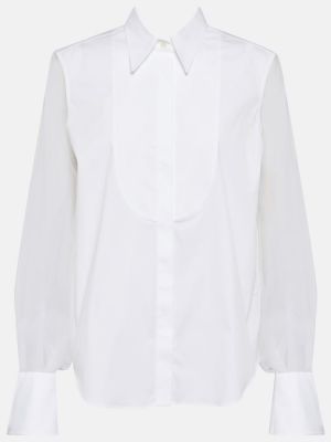 Camicia di cotone Brunello Cucinelli bianco