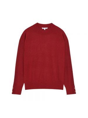 Sweter z okrągłym dekoltem Patrizia Pepe czerwony